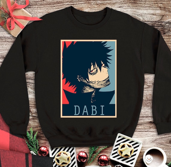 Dabi Anime Sweatshirt, Boku No Hero Academia, Shoto Todoroki My