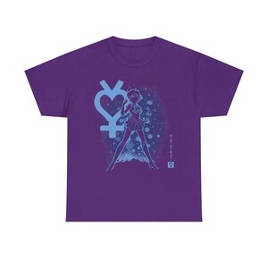 Sailor Merkur Anime Shirt, Ami Mizuno Sailor Moon Manga Shirt, hübsche Wächterin, Usagi Tsukino, japanisches Unisex SailorMoon T-Shirt Purple