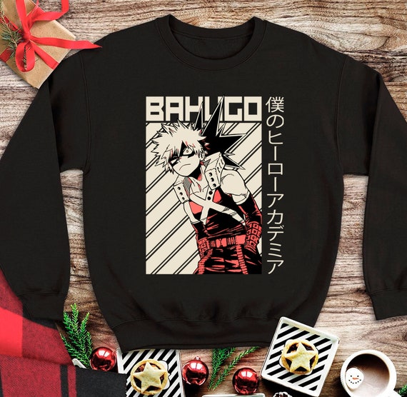 Bakugo Sweatshirt, Bakugo Katsuki My Hero Academia Sweater