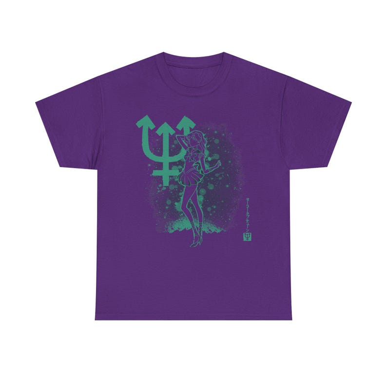 Sailor Neptune Anime Shirt, Michiru Kaiou Sailor Moon Manga Shirt, Pretty Guardian, Usagi Tsukino, Japanese Unisex SailorMoon Tee Purple