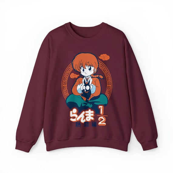Ranma Anime Sweatshirt, Saotome Manga Sweater, Ryoga Hibiki, Genma 