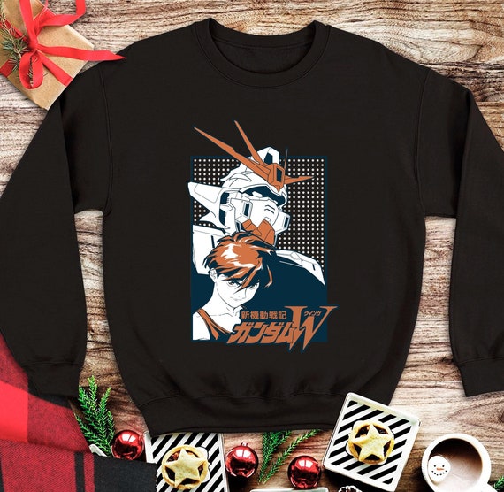 Gundam Wing Sweatshirt Japanese Robot Anime Sweater Mobile Suit Manga Jersey Gunpla RX 78 Amuro Ray Unisex Sweatshirts Etsy UK