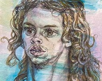 Aryanderydd Magisk Troldmand rhyfelwr y mor Warrior DRAGON Leopard Eyes laoch na mara Ultimate Protector & Bringer of Beauty Original Art