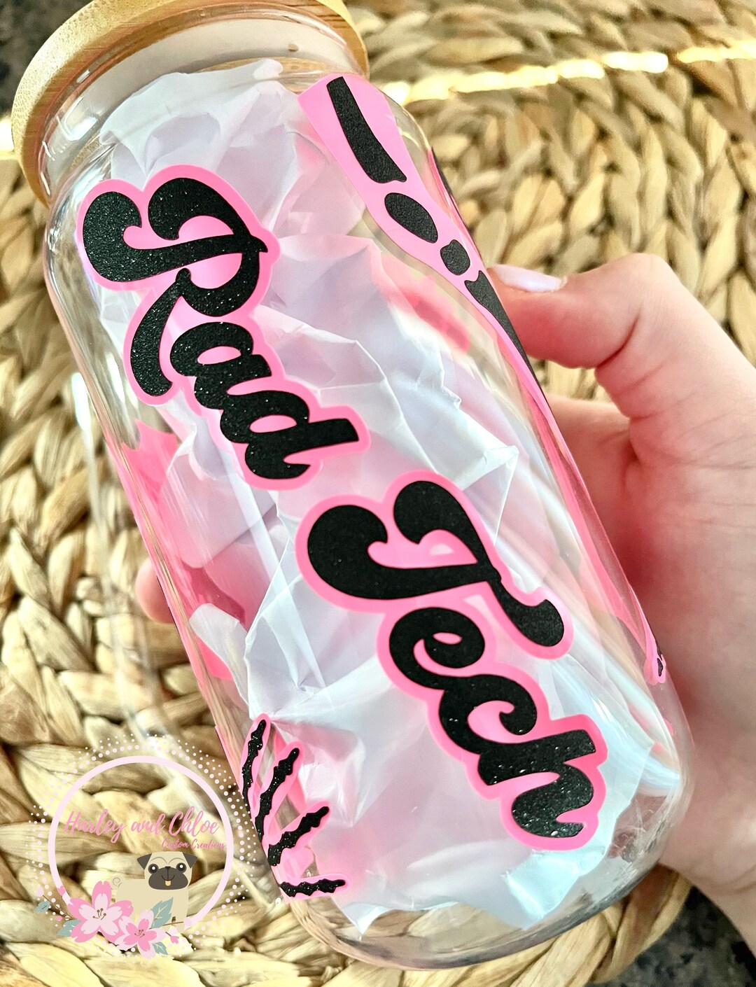 RAD TECH Glass Can Cup Iced Coffee Glass Libbey Glass Can Etsy