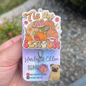 Fall Badge Reel - Autumn Badge Reel - Fall Vibes Badge Reel - Nursing Student - Halloween ID holder - Thanksgiving Badge Reel - Gifts