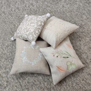 Pillows for Blythe, doll 1/6 scale, furniture, doll accessories