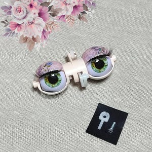 Custom eye mechanism for Blythe doll, decorated eyelids, new eye chips, silk eyelashes