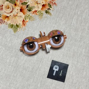 Custom eye mechanism for Blythe doll, decorated eyelids, new eye chips, silk eyelashes