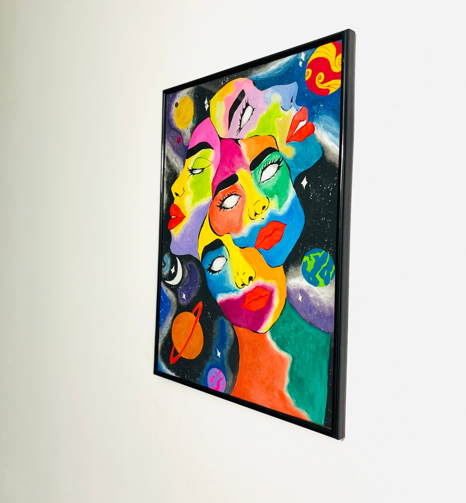 Original Abstract Watercolor Painting // Outer Space Painting | Etsy