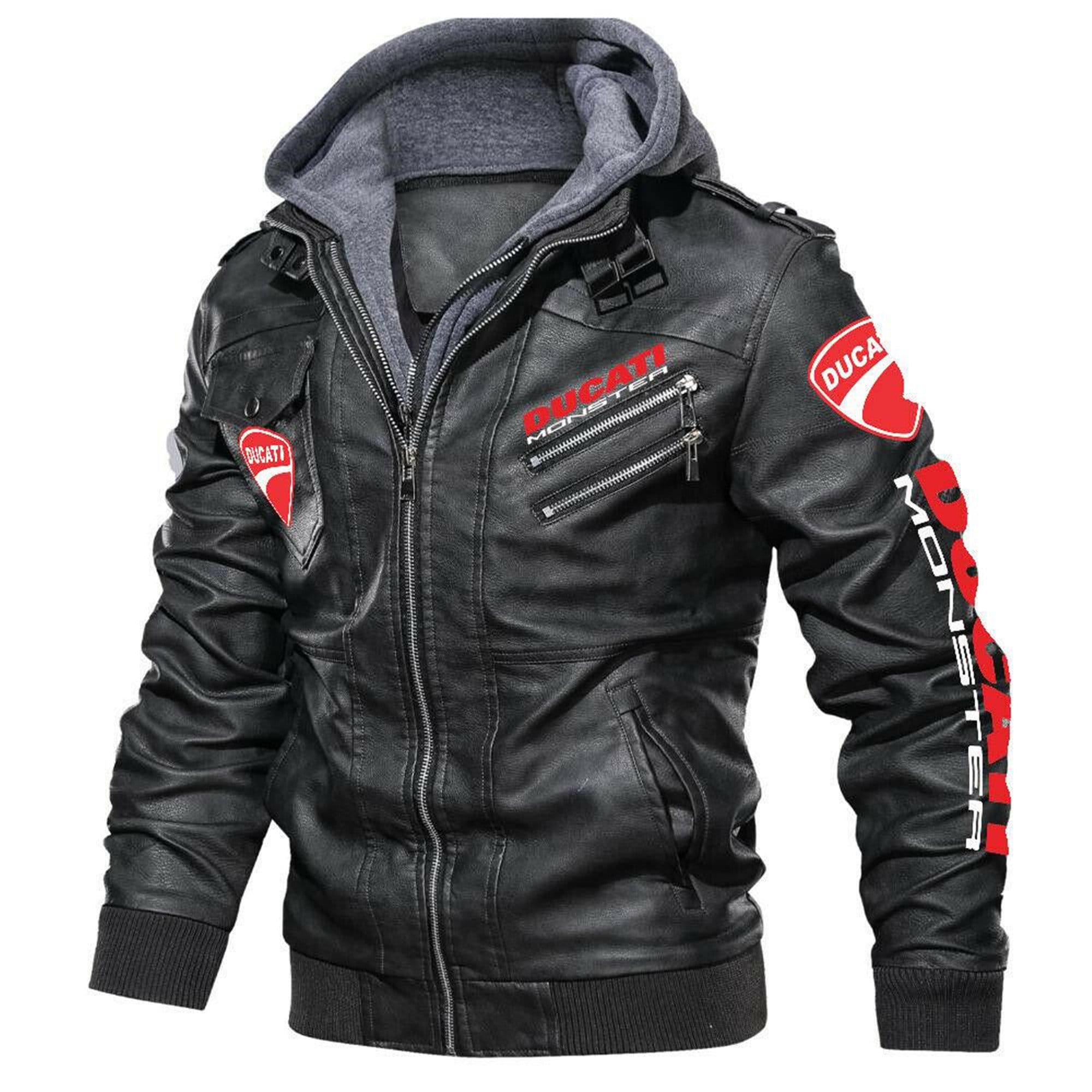 DUCATI MONSTER-Leather Jacket Best giftNew jacket | Etsy