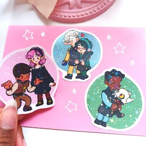 Cute Boiling Isles Eulen-Haus-Aufkleber-Zeichensatz - Süß - Kawaii - Aufkleber - Raumdekor - Aufkleber-Set