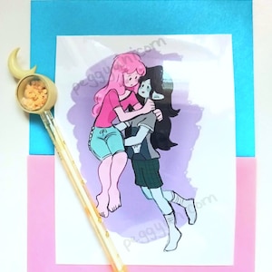 Impresión de la Princesa Chicle de Marceline Bubbline de Hora de Aventuras - Habitación - Decoración - Fanart