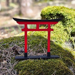Torii-Tor, japanisches Torii aus Holz, Shinto-Tor für Wohndekoration, japanische Wohndekoration japanisches Geschenk Tor für Schrein oder heiligen Raum Bild 5