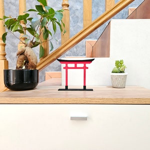 Torii-Tor, japanisches Torii aus Holz, Shinto-Tor für Wohndekoration, japanische Wohndekoration japanisches Geschenk Tor für Schrein oder heiligen Raum Bild 3