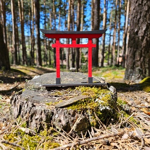 Torii-Tor, japanisches Torii aus Holz, Shinto-Tor für Wohndekoration, japanische Wohndekoration japanisches Geschenk Tor für Schrein oder heiligen Raum Bild 4