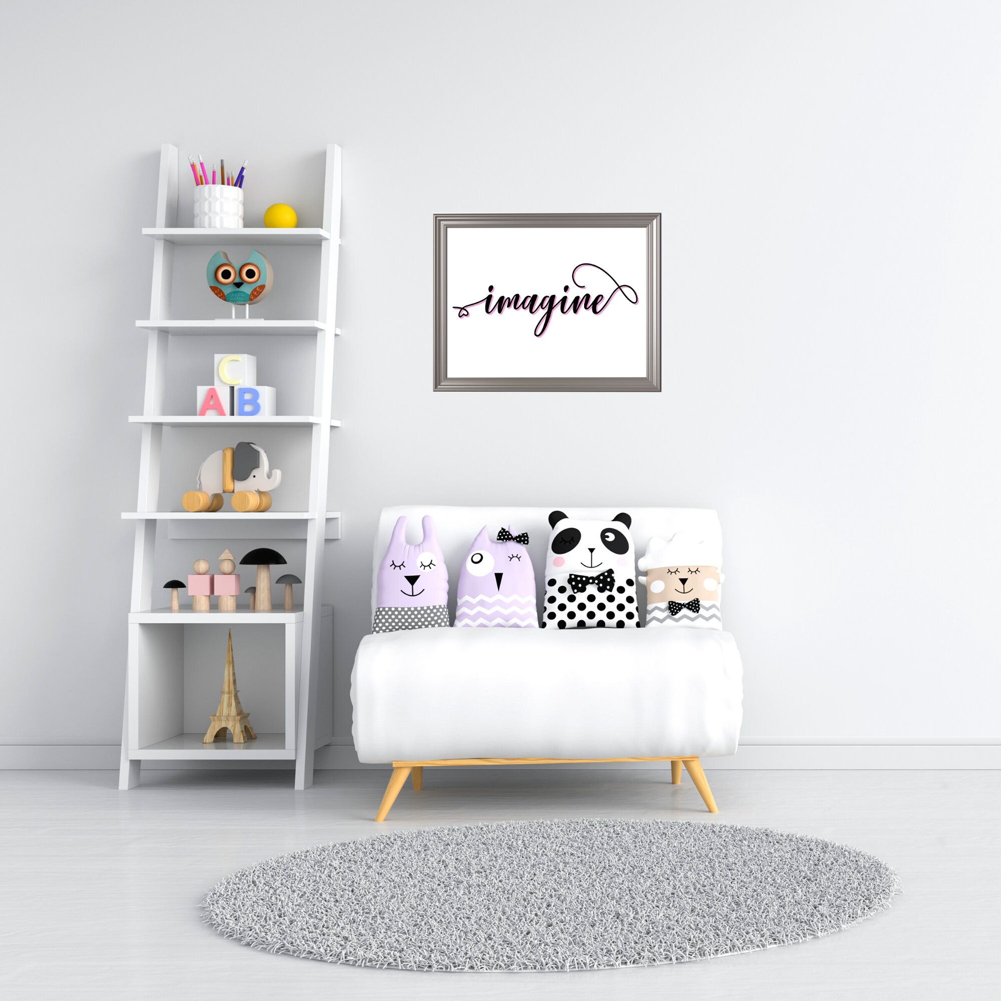 One Word Inspirational Printable | Quotes About Imagination | Simple ...