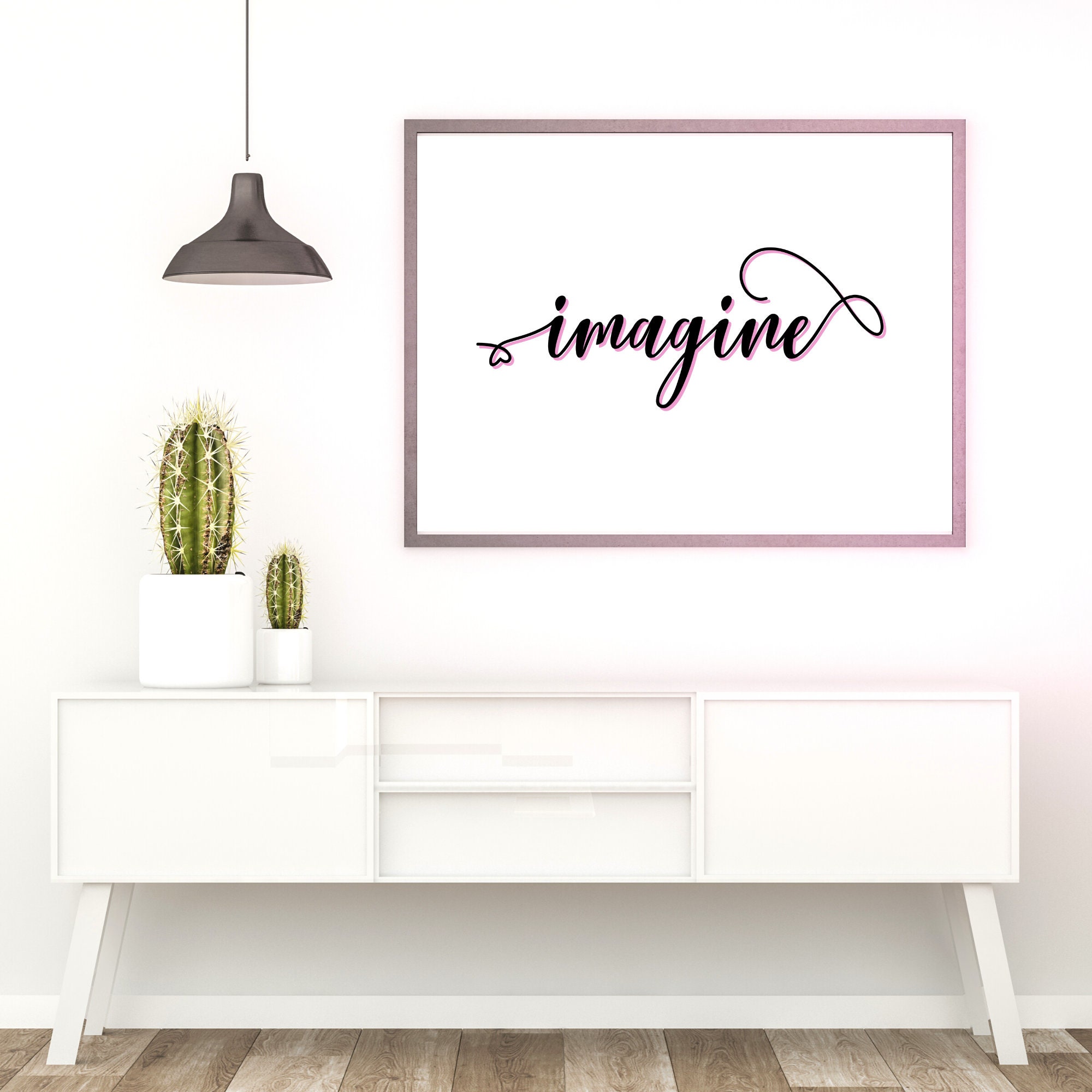 One Word Inspirational Printable | Quotes About Imagination | Simple ...