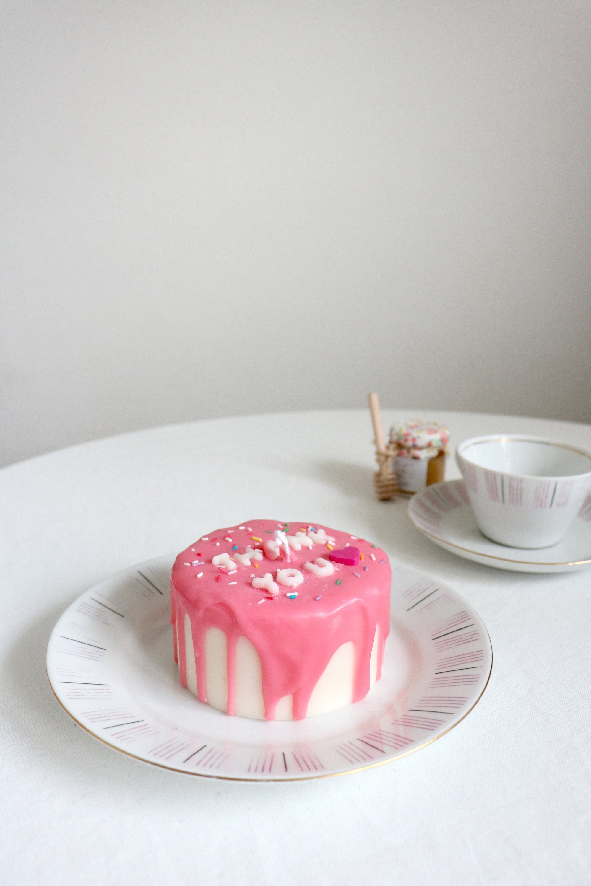 Bougie Personnalisée | Bougie Parfumée Dessert Cake Cadeau de Remerciement Mariage d'anniversaire