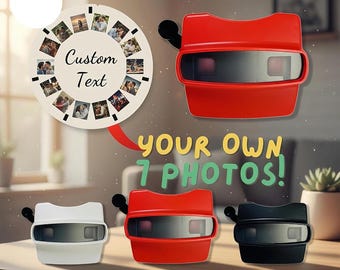 Benutzerdefinierte ViewMaster Reel, personalisiertes Foto-Geschenk zum Muttertag, nostalgisches Andenken mit Ihren eigenen Fotos, Retro Sucher-Erinnerungsgeschenk für Mama
