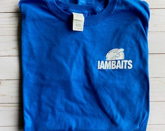 Iambait Blue LOGO Fishing T-shirt