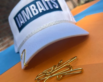 IAMBAITS: navy blue trucker hat