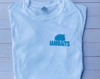 Iambaits White Logo Fishing Tshirt