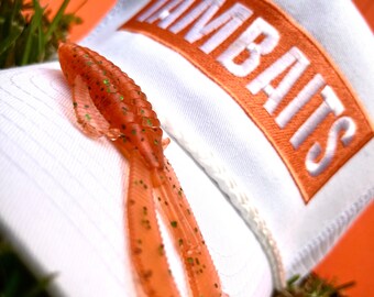 IAMBAITS:Orange trucker hat