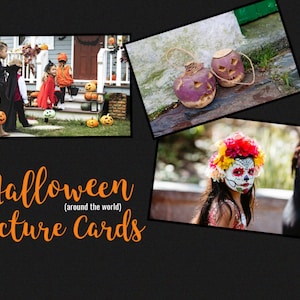 Halloween (around the world) Picture Cards • All Souls Day • Montessori • Flash Cards • Digital Montessori • Printable
