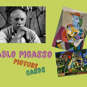 Pablo Picasso prentkaarten • Kunst • Flitskaarten • Prentkaarten • Kunstkaarten • Digitale Montessori