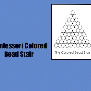 The Colored Bead Stair • Digital Montessori • Printable • Math