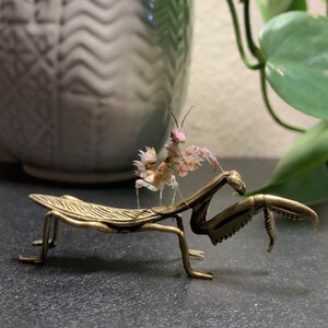 Metal Praying Mantis Figurine