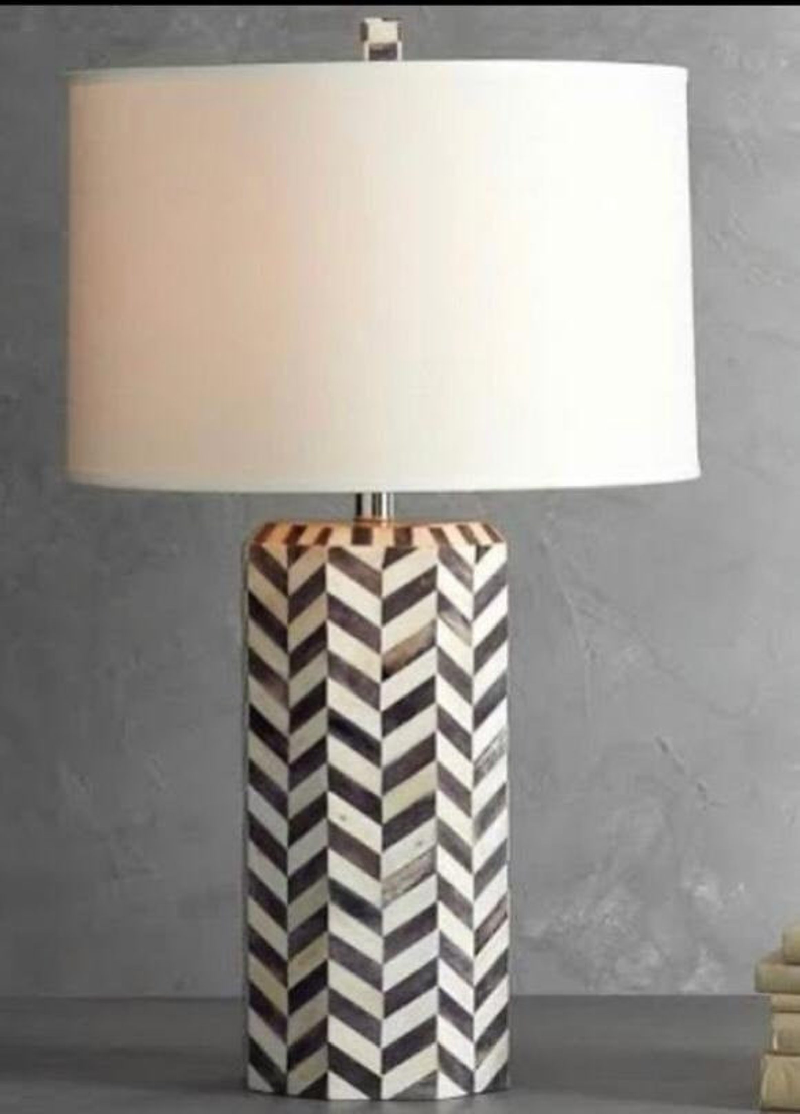 Bone Inlay Table Lamp Etsy