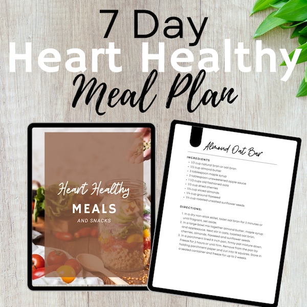 7-Day Heart Healthy Meal Plan version 2