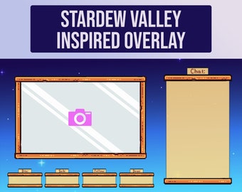 Stardew Valley Inspired Overlay for Twitch Streamers - Instant Download!
