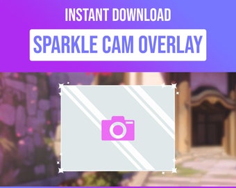 Sparkle Webcam Overlay for Streaming - 920 x 720 Size
