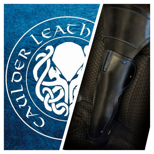 Leather Shovel Greaves / Leg Armor Pattern / Digital Download - SCA / LARP / Costume