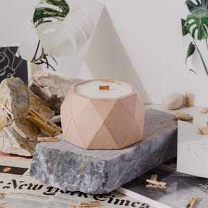 Handmade concrete soy candle/home decor| candle |gift | scented soy candle |concrete| decoration objects |minimal decoration| decor