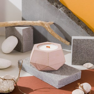 concrete soy candle | organic soy wax cement decor| modern decoration | scented candle | Gift ideas | home decor | decoration candles |decor