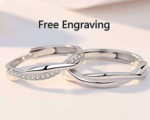 Silver Couple Rings Silver Ring For Couple on Anniversary at Rs 1799.00 | Couple  Ring Set - Sukhmani Fashion, New Delhi | ID: 2852837996091