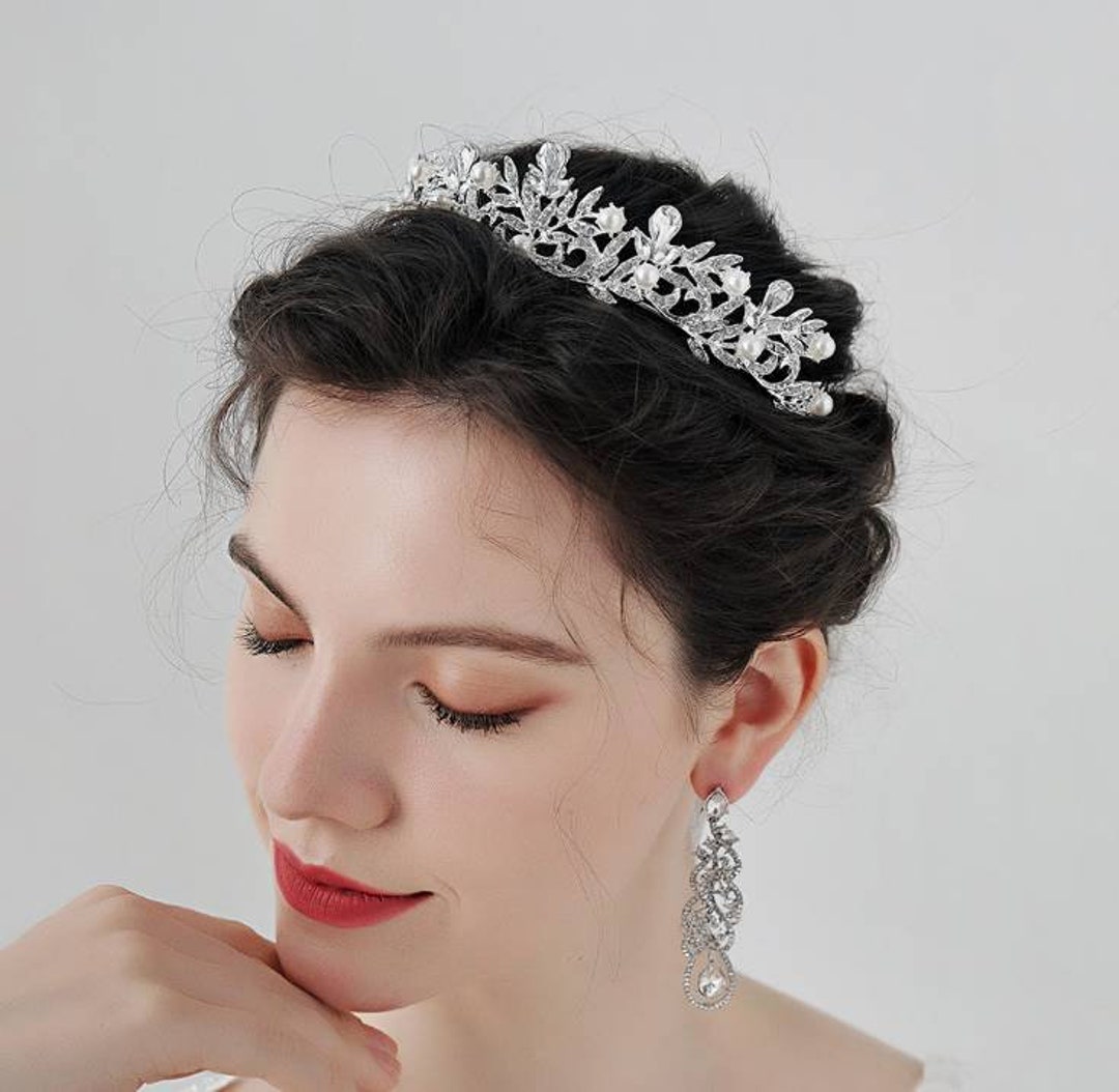 Bridal Headdress Crown Red Wedding Korean Wedding Dress Hair Accessories  Wedding Temperament Accessories Crowns for Women