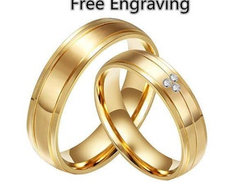 Gold ring pairs outlet for couples