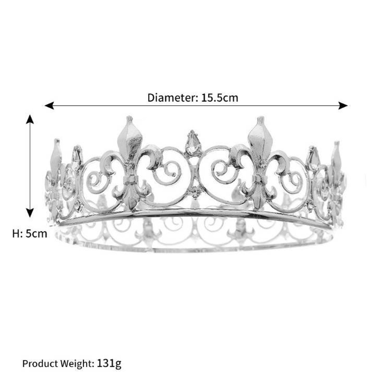 Crystal Alloy Tiaras Crown for Men/women Prom Hair Accessories Etsy