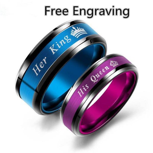 His And Her Matching Rings His And Her Promise Rings His Angel And