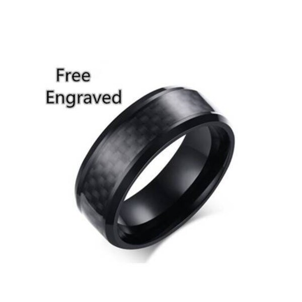 Carbon Fiber Ring Etsy