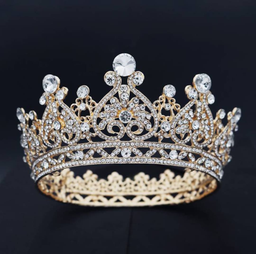 Wedding Crystal Tiaras Queen Crown Hair Accessories Women - Etsy