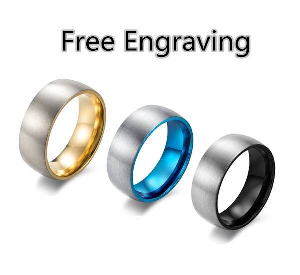 Men's Titanium Stainless Steel Matching Rings Promise - Etsy