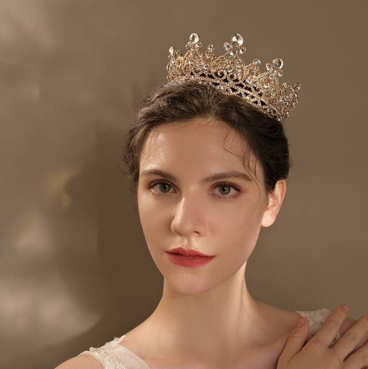 Wedding Crystal Tiaras Queen Crown Hair Accessories Women Etsy