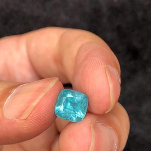 GIE Certified Natural Flawless Paraiba Tourmaline Blue 7.46 Ct Cushion Cut Loose Gemstone