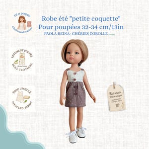 Paola Reina doll dress summer &quot;little coquette&quot; - handmade clothing 32cm - compatible with Minikanes Amigas, chéries Corolles, Las Amigas,..
