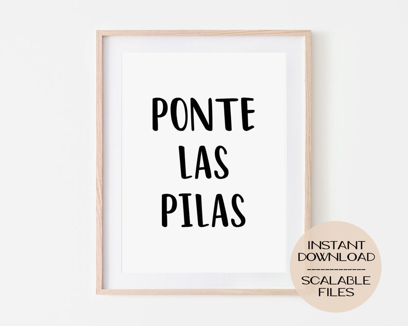 Ponte Las Pilas Digital Printable Poster Print, Wall Art Home Dorm